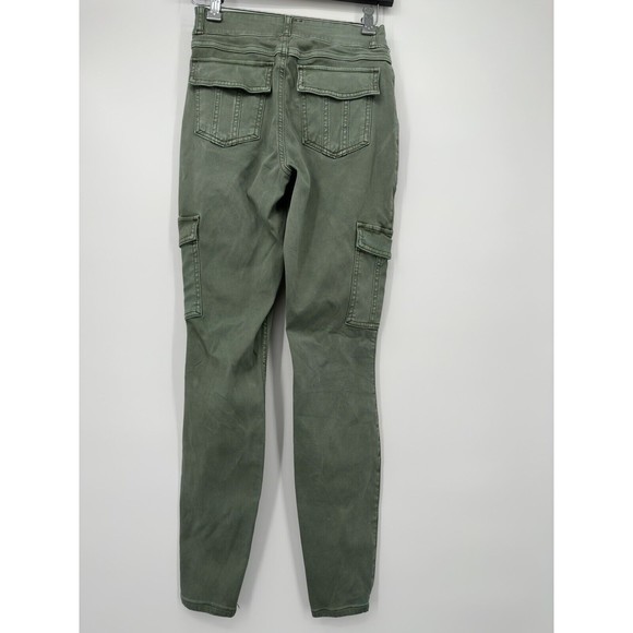 SPANX $118 Stretch Pull On‎ Green Cargo Casual Slim Leggings Pants Size s/P - Picture 4 of 10